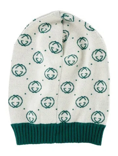 Pre-owned Gucci X Dapper Dan Wool Gg Hat In Green