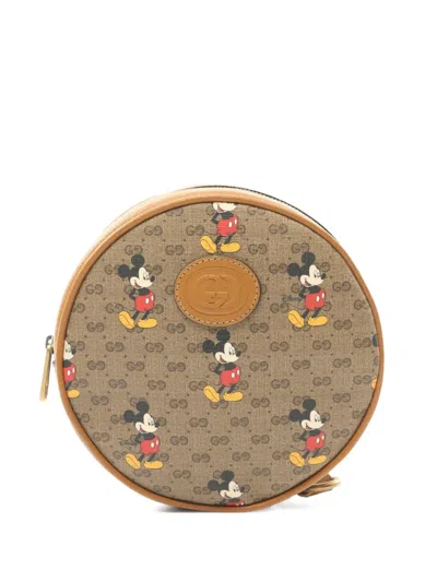 Pre-owned Gucci X Disney 2010s Mini Gg Supreme Backpack