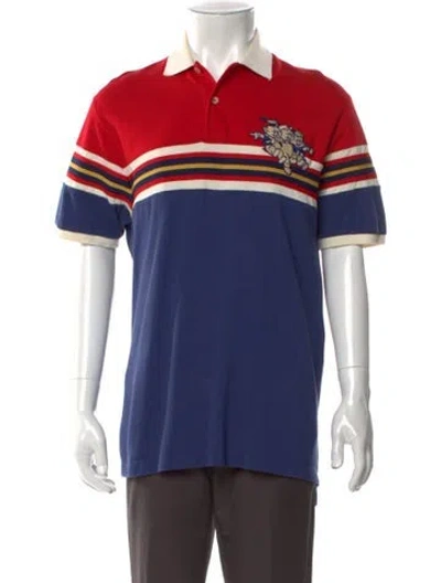 Pre-owned Gucci X Disney 2019 Colorblock Pattern Polo Shirt In Multi