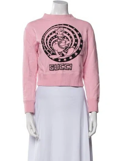 Pre-owned Gucci X Disney 2021  2021 'donald Duck' Sweatshirt Sweatshirt In Pink