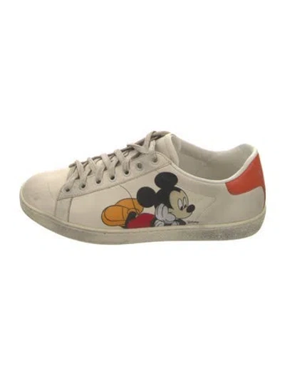 Pre-owned Gucci X Disney Ace 'mickey Mouse' Sneakers Sneakers In White