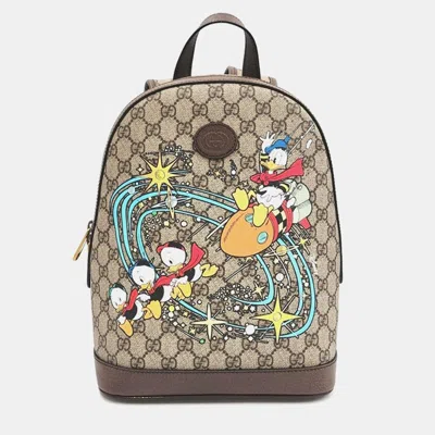 Pre-owned Gucci X Disney Backpack In Beige