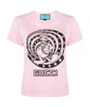 Gucci X Disney Donald Duck Cotton T-shirt In Pink