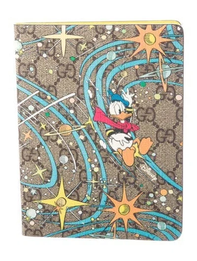 Pre-owned Gucci X Disney Gg Supreme Donald Duck Notebook In Multi