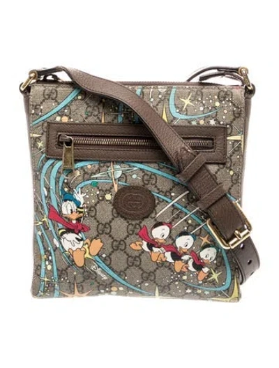 Pre-owned Gucci X Disney Gg Supreme Messenger Bag In Neutral