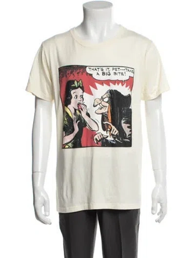 Pre-owned Gucci X Disney Graphic Print Crew Neck T-shirt In Neutral