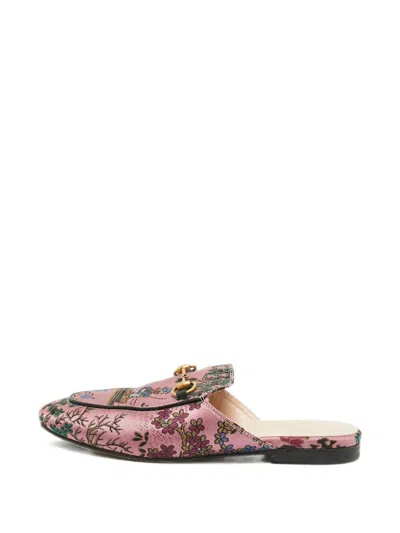 Pre-owned Gucci X Disney Princetown Mules In Pink