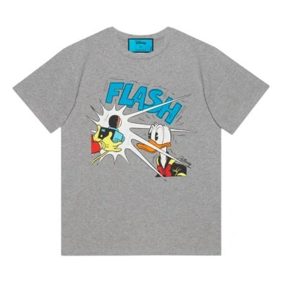 Gucci X Disney Ss21 Donald Duck Printed For Men Gray