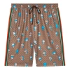 Gucci X Doraemon Gg Shorts 'beige' In Brown