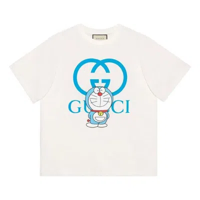 Gucci X Doraemon Oversized T-shirt 'white Blue'