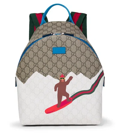 Gucci Kids' X Euan Roberts Gg Supreme Canvas Backpack