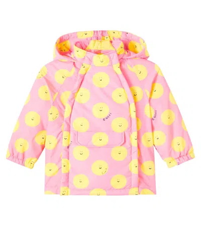 Gucci X Euan Roberts Baby Printed Jacket In Pink