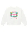 Gucci Cotton Sweatshirt With Print In White