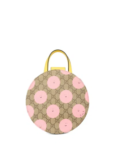 Gucci Kids' X Euan Roberts Gg-pattern Tote Bag In Neutral
