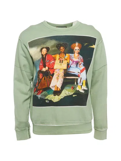 Pre-owned Gucci X Ignasi Monreal Print Sweatshirt In Green