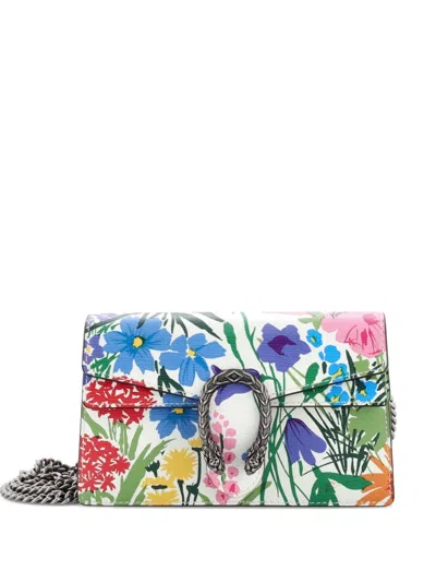 Pre-owned Gucci X Ken Scott Dionysus Bag Printed Leather Super Mini Crossbody Bag In Multi