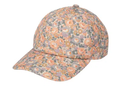 Pre-owned Gucci X Liberty London Floral Baseball Velcro Strap Cap In Pink/light Blue/ivory