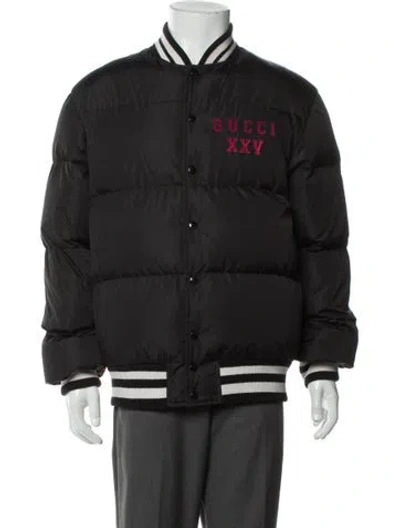 Pre-owned Gucci X Mlb 2018 Pirates Stadium Bomber Puffer Coat In Gray