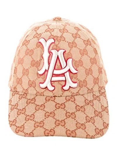 Pre-owned Gucci X Mlb Printed Baseball Cap In Neutral
