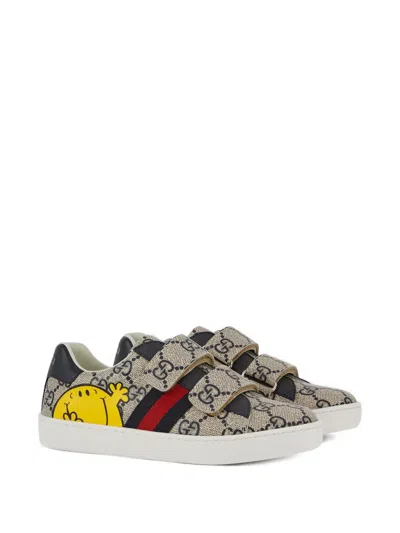 Gucci X Mr. Men™ Little Miss™ Ace Logo-pattern Sneakers In Multi