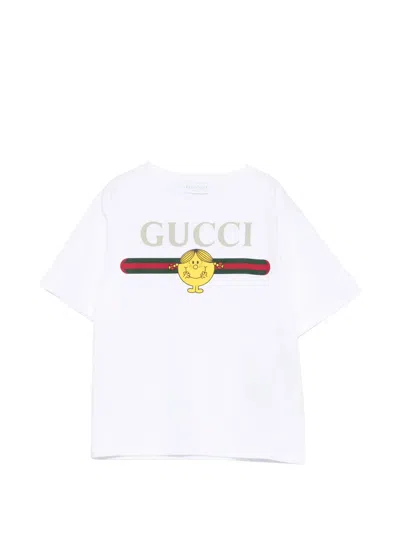 Gucci X Mr. Men Little Miss Logo-detail T-shirt In White