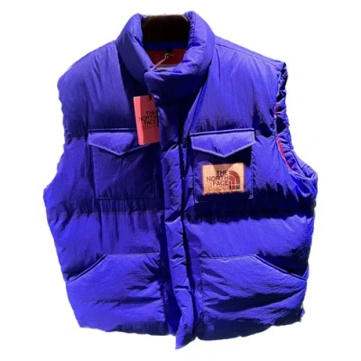 Pre-owned Gucci X North Face  Puffer Vest In All Sizes In Blue