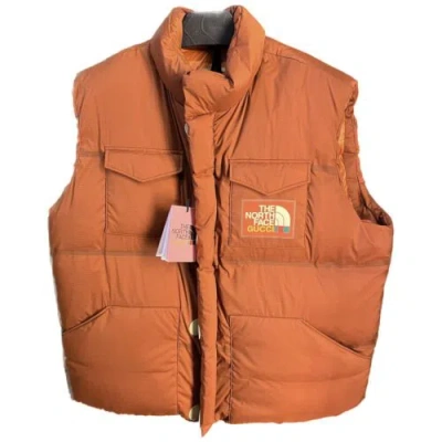 Pre-owned Gucci X North Face  Puffer Vest In All Sizes In Orange