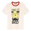 Gucci X Pablo Delcielo Pear Print Cotton T-shirt 'white' In Neutral