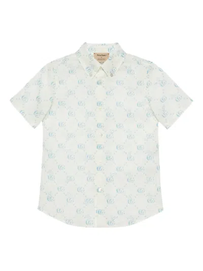 Gucci X Peter Rabbit™ Cotton Shirt In Weiss