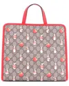 Gucci X Peter Rabbit Kid's Tote Printed Gg Coated Canvas (authentic Pre-loved) In Multi