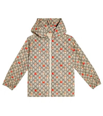 Gucci Kids' X Peter Rabbit Printed Jacket In Multicoloured