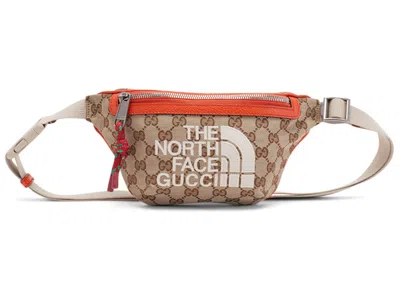 Pre-owned Gucci X The North Face Belt Bag In Beige/ebony
