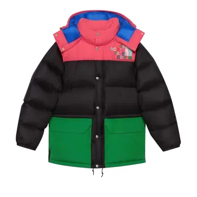 Pre-owned Gucci X The North Face Down Jacket 'black/multicolor' | Women's Size Xl