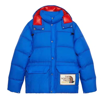 Pre-owned Gucci X The North Face Down Jacket 'blue' | Men's Size Xs