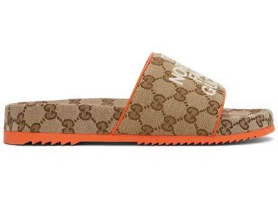 Pre-owned Gucci X The North Face Edition Gg Sandal (women's) Sneakers In Beige/orange