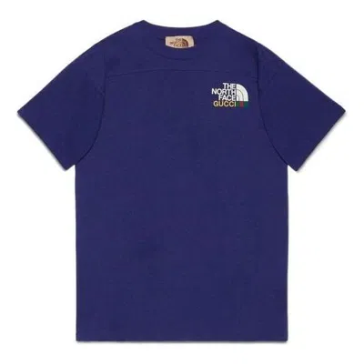 Gucci X The North Face Fw21 T-shirt 'blue'