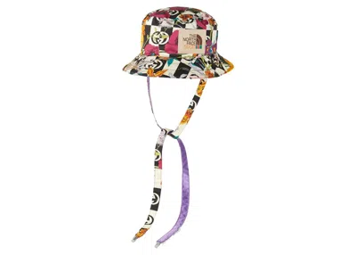 Pre-owned Gucci X The North Face Gg Canvas Bucket Hat Interlocking G Floral Print