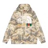 Gucci X The North Face Logo-print Cotton Hoodie In Neutral