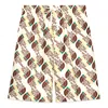 Gucci X The North Face Logo Web Print Silk Shorts 'ivory Brown Green'