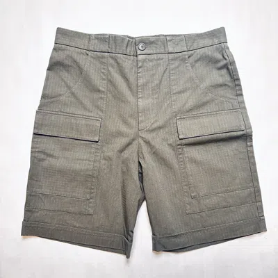 Pre-owned Gucci X The North Face Military Mens Green Cotton Shorts It 48/us 38 643129 3257