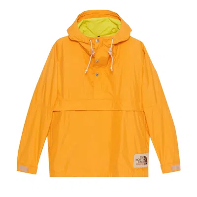 Pre-owned Gucci X The North Face Online Exclusive Nylon Wind Jacket 'yellow' | Men's Size Xs