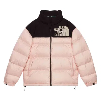 Pre-owned Gucci X The North Face Padded Jacket 'light Pink/black' | Women's Size M
