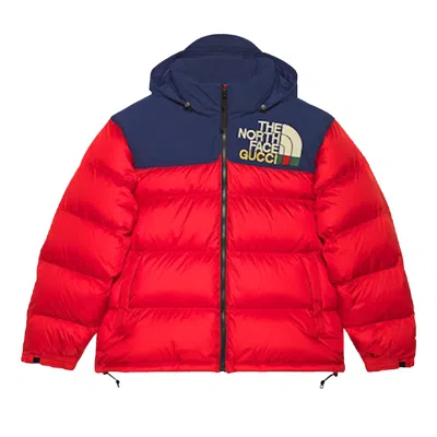 Pre-owned Gucci X The North Face Padded Jacket 'red/blue' | Women's Size Xs