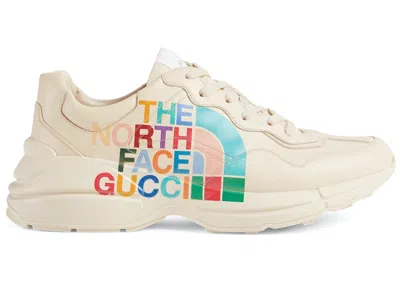 Pre-owned Gucci X The North Face Rhyton (women's) Sneakers In Beige