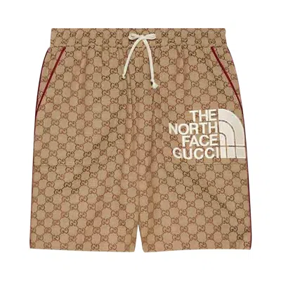 Pre-owned Gucci X The North Face Shorts 'beige/ebony' In Tan