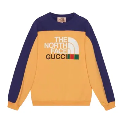 Pre-owned Gucci X The North Face Sweatshirt 'yellow/blue' | Men's Size S