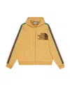 Gucci X The North Face The North Face X Gucci Co-branded Collection Of Webbing Printed Casual Jackets In Yellow