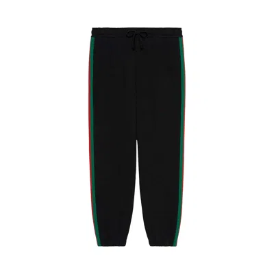 Pre-owned Gucci X The North Face Web Print Jogging Pants 'black' | Men's Size Xs