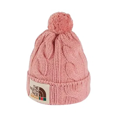 Pre-owned Gucci X The North Face Wool Hat 'pink' | Men's Size L