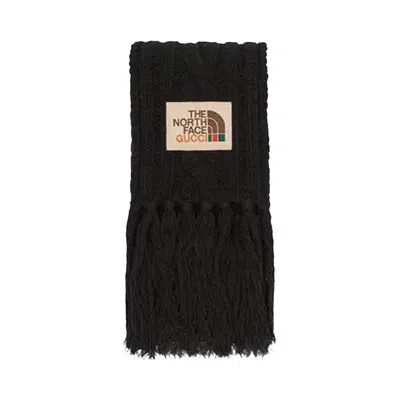 Pre-owned Gucci X The North Face Wool Scarf 'black' | Men's Size Onesize
